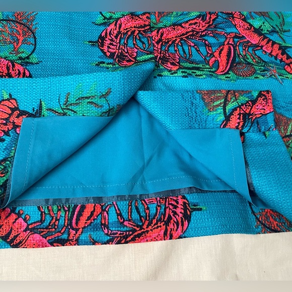 J. Crew Pencil Skirt in Lobster Print Grass Cloth Size 12 - Picture 8 of 8